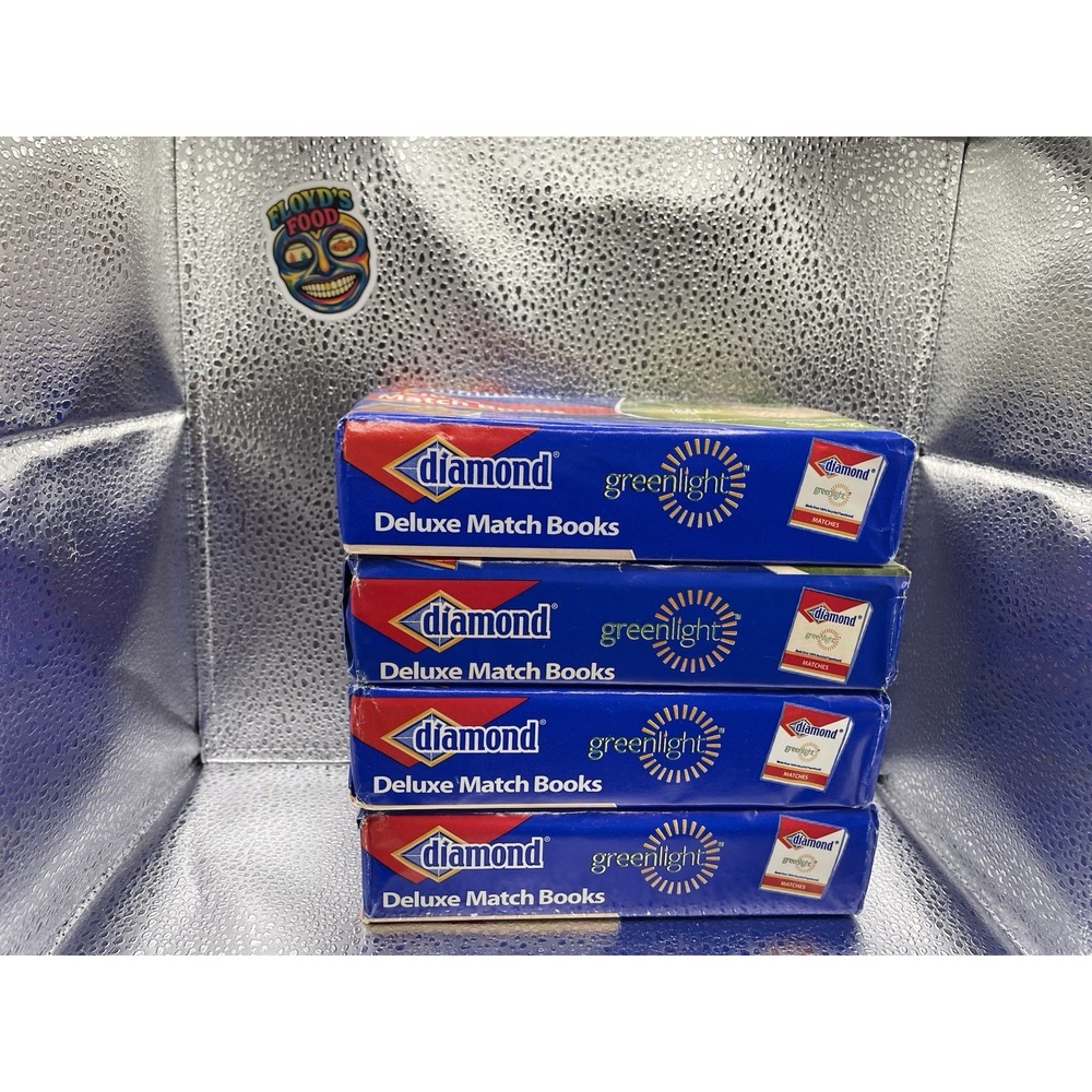 Lot 4 Diamond Deluxe Match Books Greenlight 50-Book Packs 1000 Matches USA - Picture 5 of 6